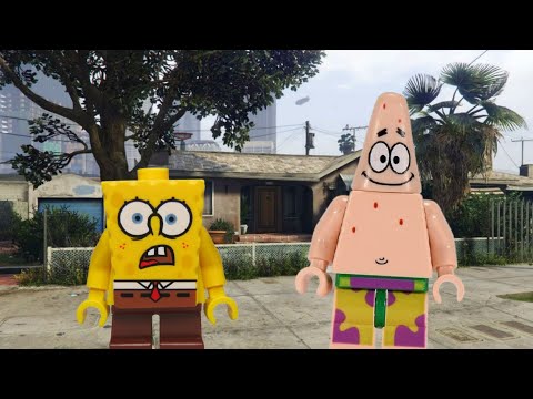 Lego Patrick Roasts Lego Spongebob