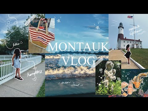 Montauk Vlog 🤍: exploring restaurants & cafes, going to the beach, lighthouse, hamptons & more!