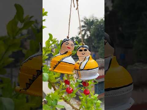 DIY Hanging Couple from Kulhad #diyhomedecor #diytutorial #diyideas #diycraft