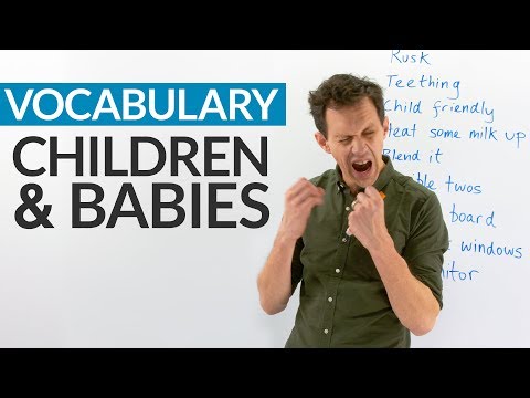 English Vocabulary: BABIES & CHILDREN