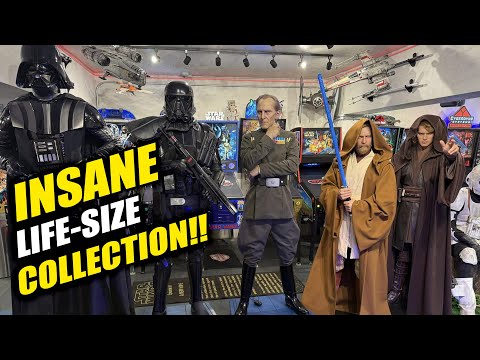 The MOST INSANE Star Wars LIFE SIZE STATUE COLLECTION TOUR!