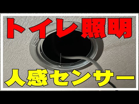 【トイレ照明】人感センサー付きダウンライトに交換したら快適だった。＆ダウンライトの穴を小さくするリニューアルプレートも取り付けてみたよ。