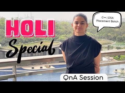 QnA Session with Shradha Ma'am - DSA in C++ Placement Batch | Starting from April