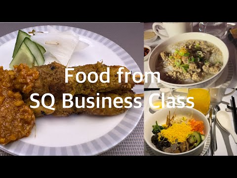 What I ate on a 13h flight SIN - MUC- SIN, Singaporeair Business Class