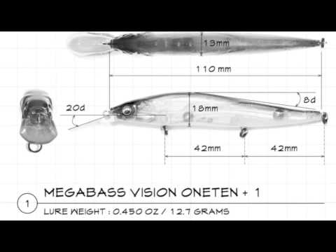 TackleTour Video - Exploring the Megabass Vision 110 Ripbait Variants