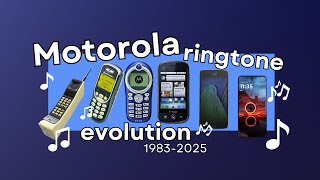 🎵 Motorola Ringtone Evolution (1983-2025) 🎵 #HelloMoto