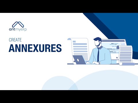 Learn how to Create Annexures | CRM Sales Module | AntMyERP - English