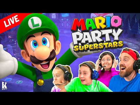 Mario Party Superstars Halloween! (Family Game Night with K-City Family)