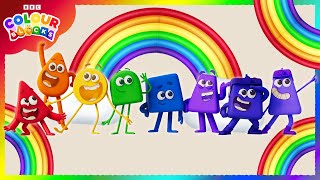 The Seven Colours of the Rainbow 🌈 | Learn the Colours For Kids | Colourblocks