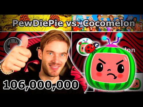 PewDiePie HITTING 106 Million Subscribers!! (PewDiePie vs Cocomelon)