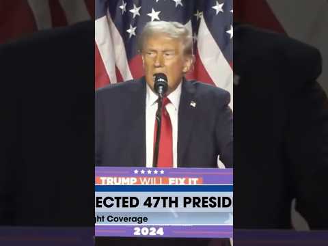 川普当选美国第47届总统, Donald Trump elected 47th President