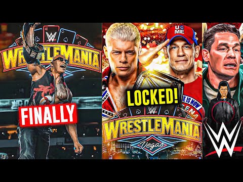 FINALLY! Rock Wrestling at WrestleMania 41! | John Cena Vs Cody Rhodes LOCKED, WWE x Squid Games