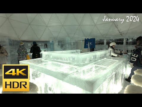 [4K HDR] トマム アイスヴィレッジを散策 - 占冠 / Strolling around Tomamu Ice Village - Shimukappu (Hokkaido, Japan)