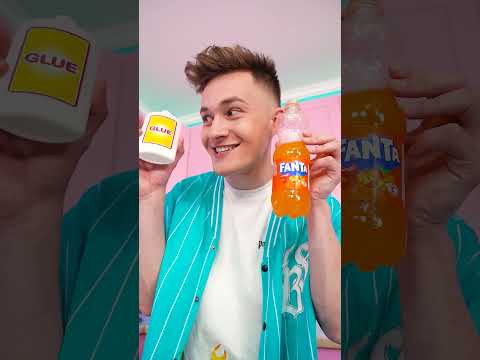 Did You Know! Fanta Slime Tutorial 🍊 #shorts