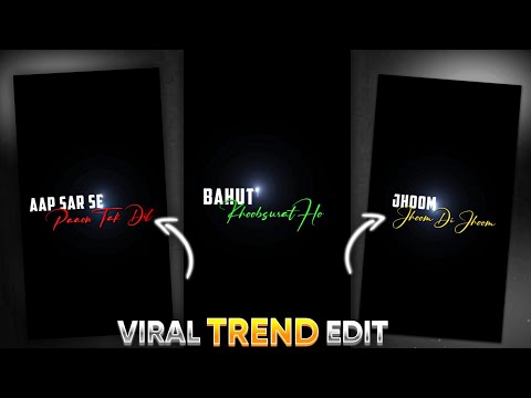 Instagram trending reel lyrics video editing in Capcut