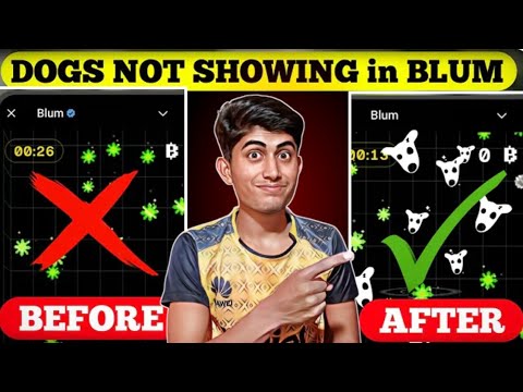 Dogs Coins Not Showing Problem Solution In Blum||Blum me Dogs nahi aa raha hai || Blum New Update 💯😱