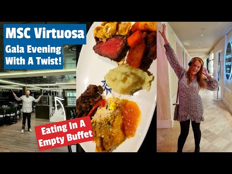 MSC Virtuosa - Review Of The Buffet On Gala Evening & First Time Trying A Silent Disco!