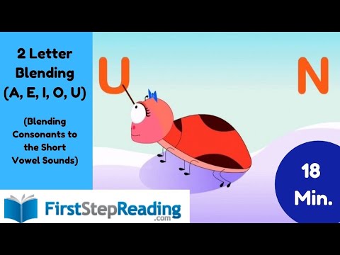 A E I O U / Two Letter Blending, Phonics, Reading, Learning, Kindergarten, First Grade, and ESL