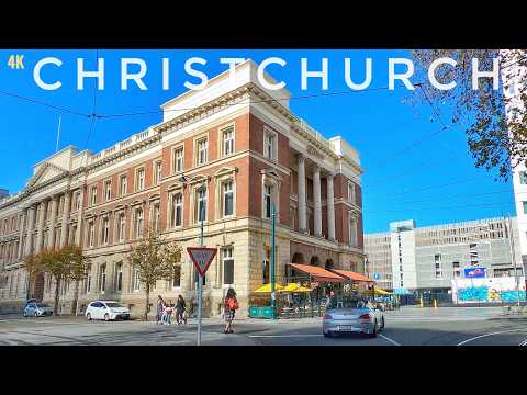 Christchurch New Zealand City Driving Tour 2024 Autumn 4K | Riccarton - City Centre - New Brighton