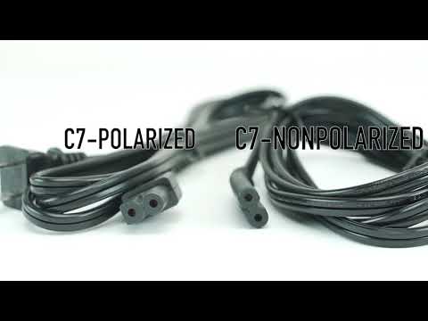 Non-Polarized & Polarized 2 Slot Power Cord #1062.072 #1063.072