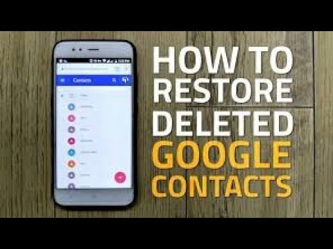 #1009 How to Restore Deleted Google Contacts