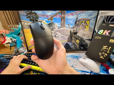 Tecnicamente o Melhor Mouse do Aliexpress que usei - ATK X1 ULTRA Sensor 3950 8000hz