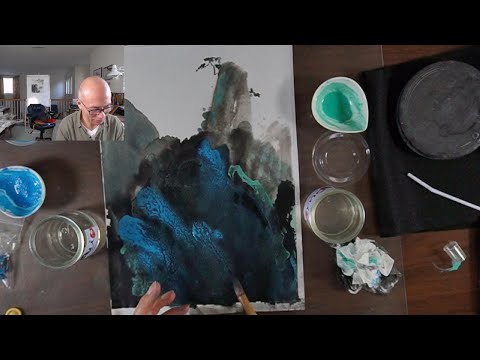 Pre-class Painting Video - How to Prepare Gelatin Glue and Alum for Pouring Ink and Color Landscape