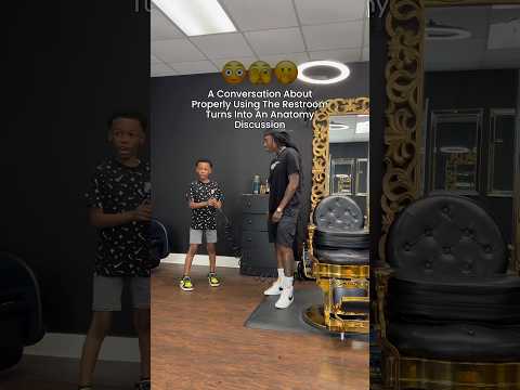 Barbershop Talk 🗣️💈 #barbershop #autism #kidssaythedarndestthings