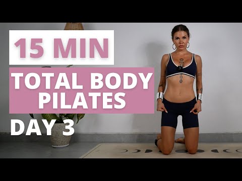 Day 3/7 Busy Girl Pilates - Total Body Burn! 15 Min to put your WHOLE BODY on ABSOLUTE FIRE!!