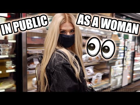 I WENT OUT IN PUBLIC DRESSED AS A WOMAN | SHOPPING W/ GIA GUNN!!