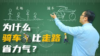 骑自行车为什么比走路省力气？李永乐老师用物理学可以告诉你答案！