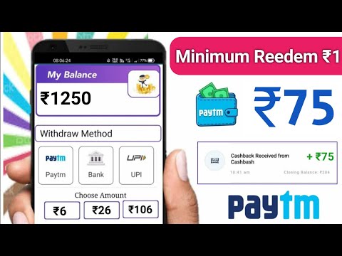 Minimum Redeem ₹1 Instant Free Paytm Cash || New Earning App 2022 Best Paytm Cash Earning Today App