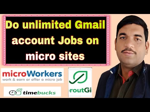 Do unlimited Gmail account jobs on micro sites|Gmail accounts no phone number verification|sproutgig