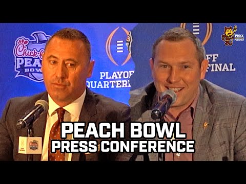 FULL PRESSER: ASU's Kenny Dillingham And Texas' Steve Sarkisian Final Comments Ahead Of Peach Bowl