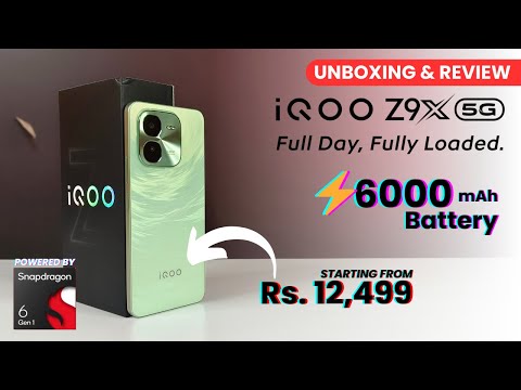 iQOO Z9x Unboxing & First Look ⚡ Snapdragon 6 Gen 1, 6000mAh🔋 & More...