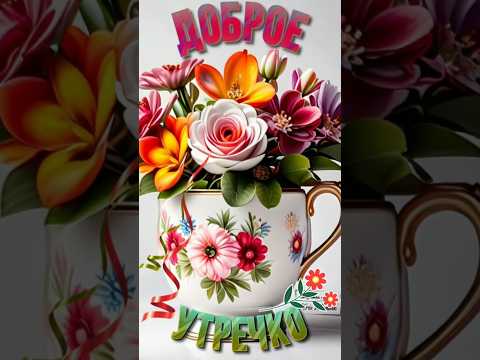 🌹|С ДОБРЫМ УТРОМ ☕🍰|Пусть оно радует вас весь день❤️ |#shorts