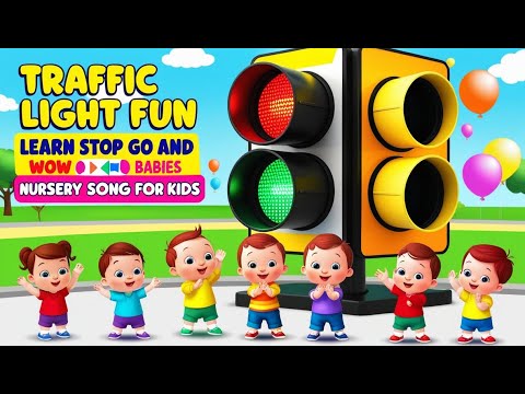 Traffic Light Fun|| Learn Stop Go and Slow||Wow Babies||Nursery Song  For Kids||#kidssongs