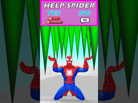 Plesae Help Spiderman: Challenge the world's most dangerous trap #gta #spiderman #funny  #funnyvideo