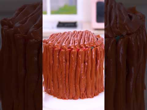 M&M Chocolate Cake Dessert #shorts #cake #miniaturecooking #satisfying #asmr #minikitchen