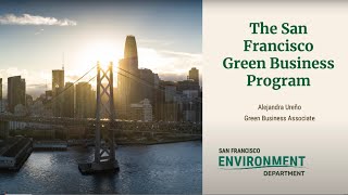 Presentation: Become a San Francisco Green Business