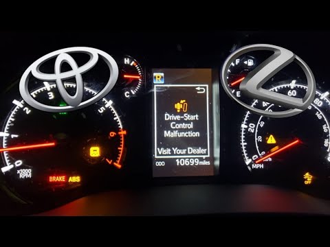 “Drive start control malfunction” in Toyota and Lexus cars