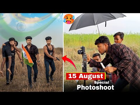 🔥 15 August Photoshoot & Photo Editing full Tutorial | 15 august photo editing 2023