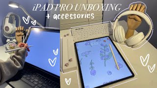 2022 iPad Pro Unboxing [12.9”] + Accessories 🎧 ASMR