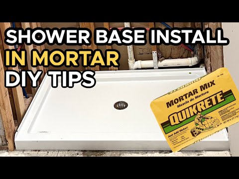 How To Set A Shower Base In Mortar