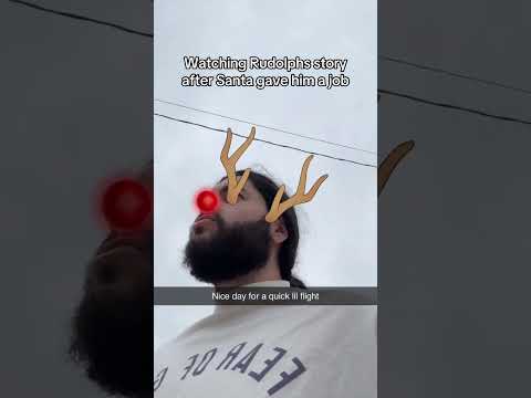 Watching Rudolph’s story after Santa gave him a job