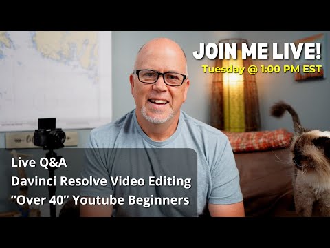 Watch me Edit a Video with Davinci Resolve, Live Q&A and more! (Live Stream #49)