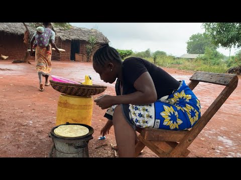 Very Beautiful African Village Life on a Wet Day #cooking Most Appetizing Village Food For Breakfast