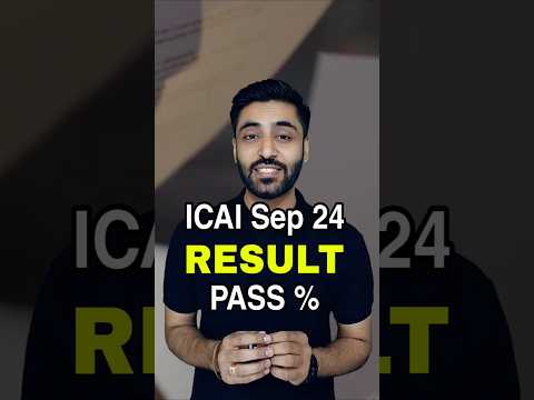 ICAI Sep 24 Result Expected Pass percentage #cainter #cafoundation