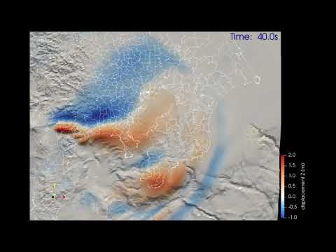 相模トラフ沿い地震の地殻変動シミュレーション