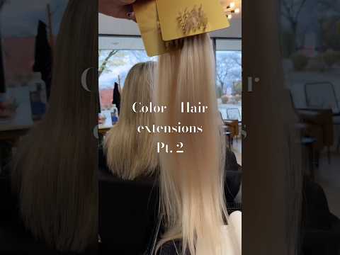 Color + Hair extensions transformation #cometoworkwithme #hairstylistvlog #hairstlist #fyp